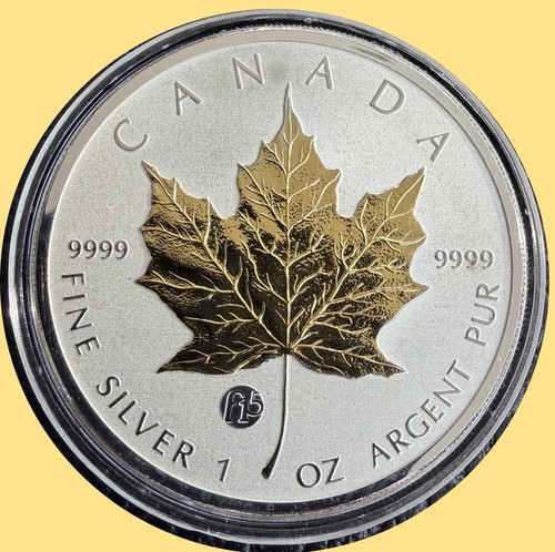 Maple leaf 2011 - f15, vergoldet