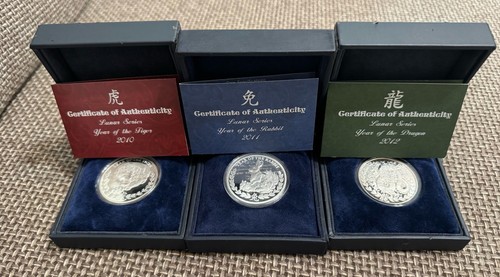 1oz silber 999 2010 - 3x, 2011